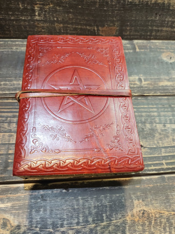 Pentagram Leather Journal/Blank Spellbook