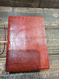 Pentagram Leather Journal/Blank Spellbook