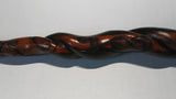 Vine Woodburned Bloodwood and Ebony Magic Wand $140