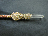 Titan Class Bloodwood and Gold Energy Healing Wand $205